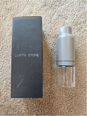 Curtis Stone Gravity Mill Salt Pepper Spice Grinder Gray- NEW